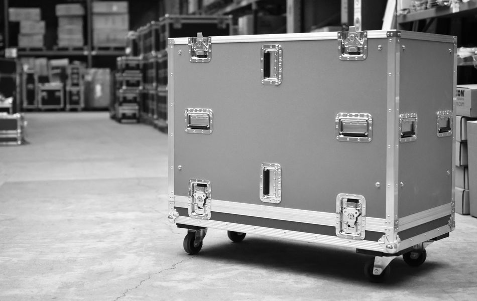 22u Shockmount Flightcase on Wheels